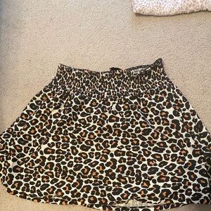 Cheetah print skirt